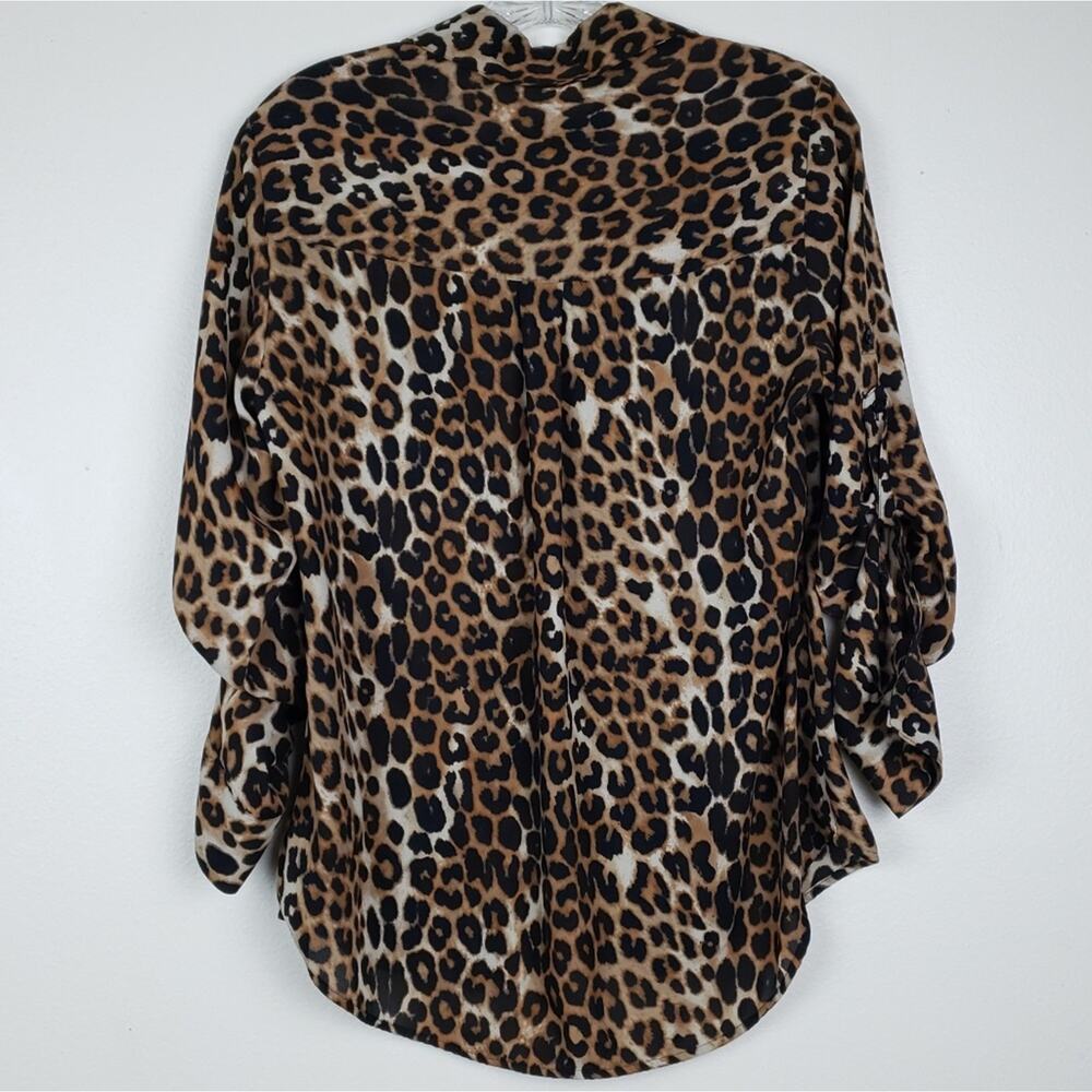 Express | Portofino Animal Printed Blouse in size SMALL - Picture 2 of 5